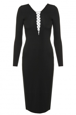 Lace-up collar dress, zdjęcie 1 Lace-up collar dress od T by Alexander Wang